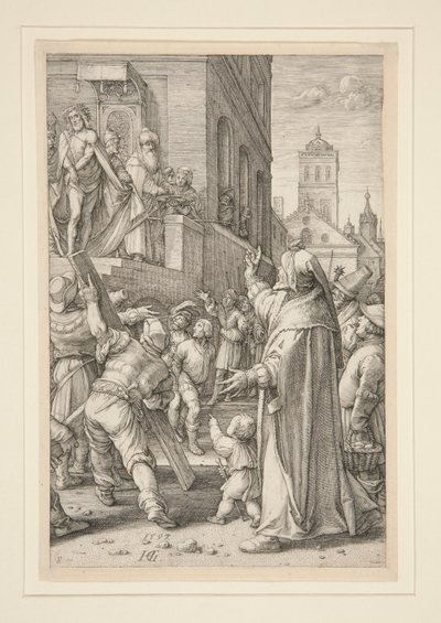 Ecce Homo, fra The Passion, #8 i en serie på 12 graveringer af Hendrick Goltzius