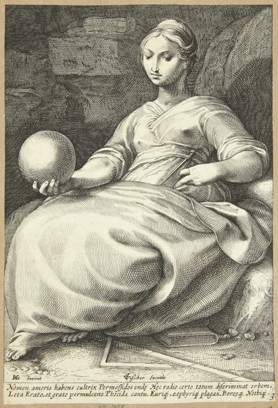 Erato af Hendrick Goltzius