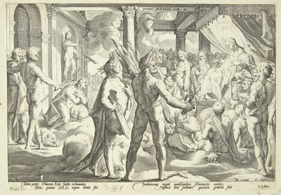 Faeton anmoder om solvognen af Hendrick Goltzius