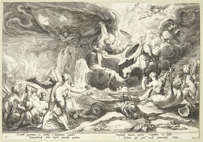 Faetons fald af Hendrick Goltzius