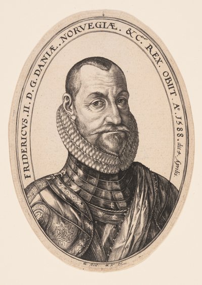 Frederik II, konge af Danmark og Norge af Hendrick Goltzius