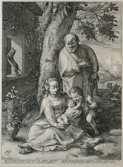 Hellig Familie med Johannes Døberen Mary