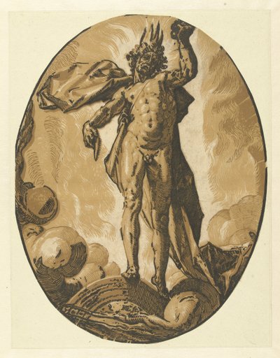 Helios (Døer) Gods and Goddesses (serietitel) af Hendrick Goltzius
