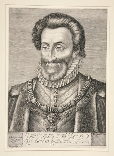 Henrik IV, konge af Frankrig og Navarra af Hendrick Goltzius