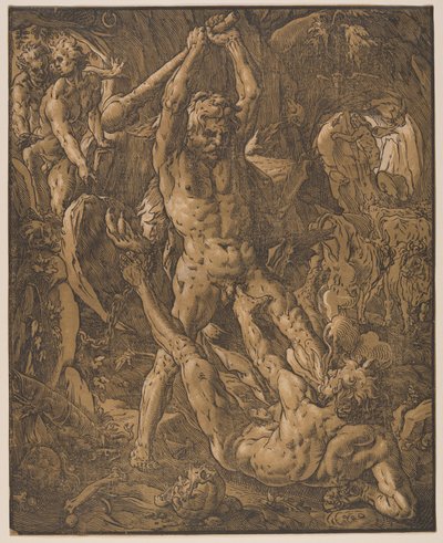 Herkules og Kakus af Hendrick Goltzius