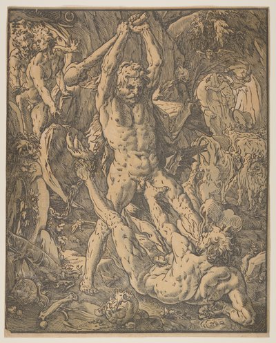 Herkules og Kakus af Hendrick Goltzius