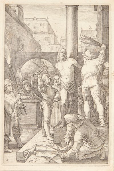 Hudflettelsen af Hendrick Goltzius