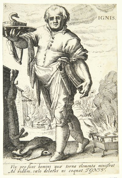 Ild (ild) af Hendrick Goltzius