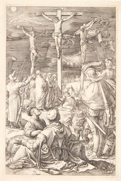 Jesus på korset af Hendrick Goltzius