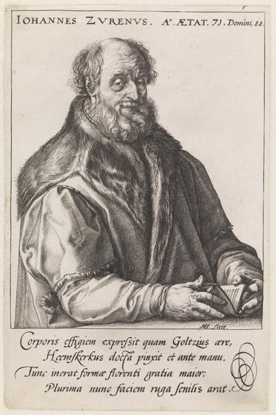 Johannes Zurenus (1517–1591) af Hendrick Goltzius