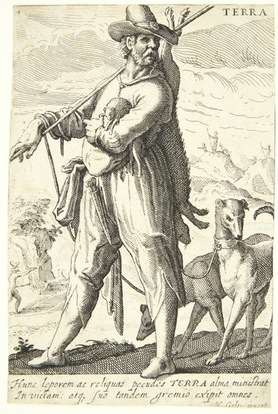 Jorden (Terra) af Hendrick Goltzius