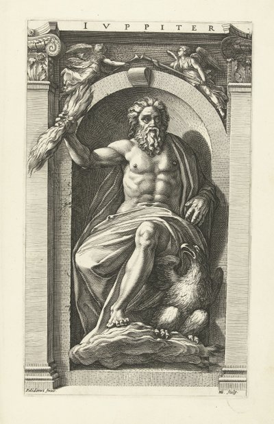 Jupiter Jupiter (titel på objekt) Otte klassiske guder (serietitel) af Hendrick Goltzius