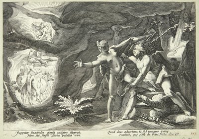 Jupiter og Io af Hendrick Goltzius