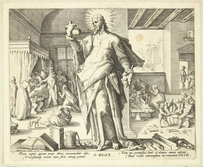 Lægen som gud af Hendrick Goltzius