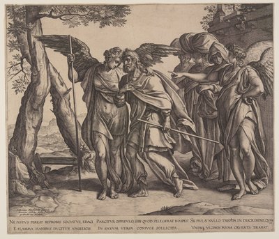 Lot og hans døtre af Hendrick Goltzius