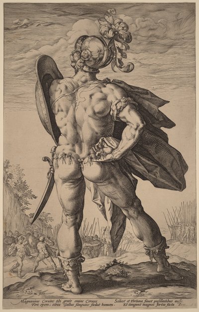 Marcus Valerius Corvus af Hendrick Goltzius