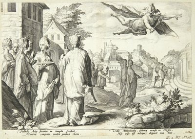 Merkur forelsker sig i Herse af Hendrick Goltzius