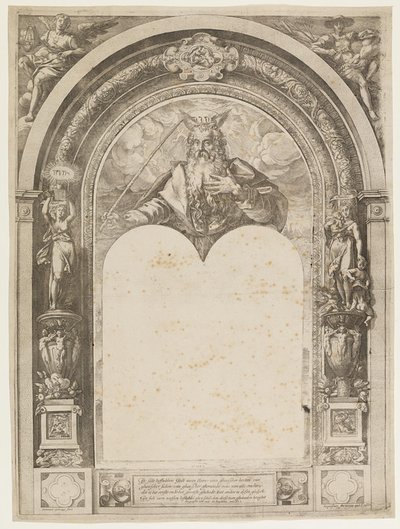 Moses med lovens tavler af Hendrick Goltzius