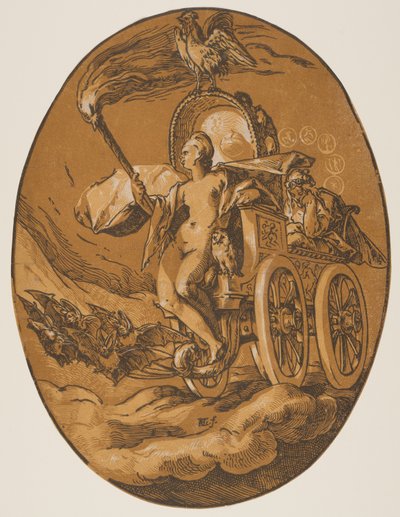 Nox, fra The Deities af Hendrick Goltzius