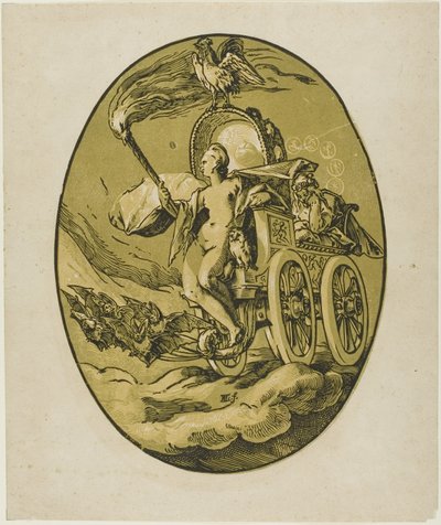 Nox, plade syv fra Demogorgon and the Deities af Hendrick Goltzius