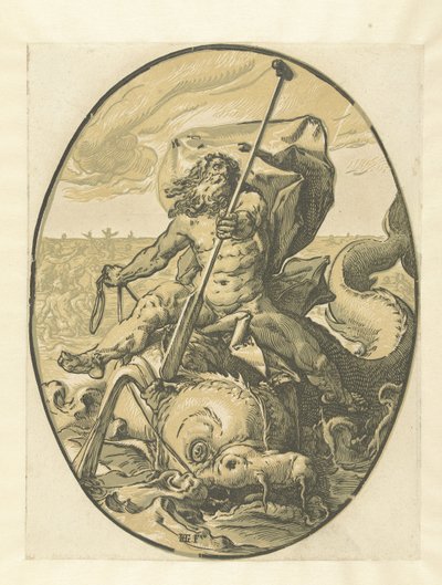 Oceanus Gods and Goddesses (serietitel) af Hendrick Goltzius