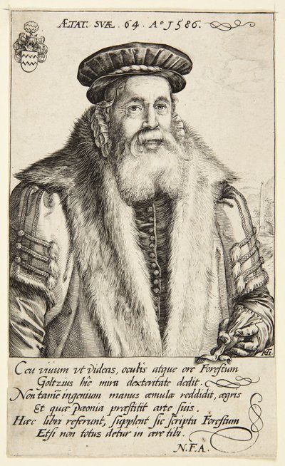 Pieter van Foreest af Hendrick Goltzius
