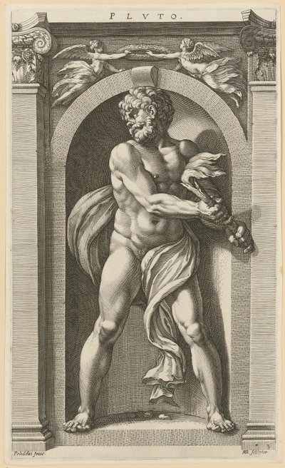Pluto, ark 3 i serien »Otte antikke guddomme« af Hendrick Goltzius
