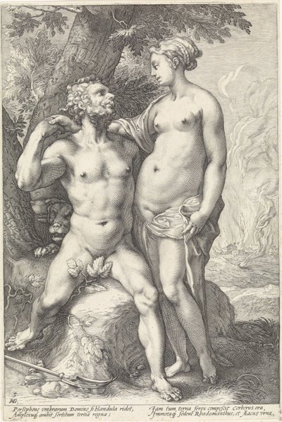 Pluto og Proserpina Godenparen (serietitel) af Hendrick Goltzius