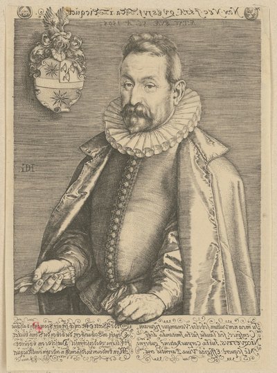 Portræt af Jan Nicquet af Hendrick Goltzius