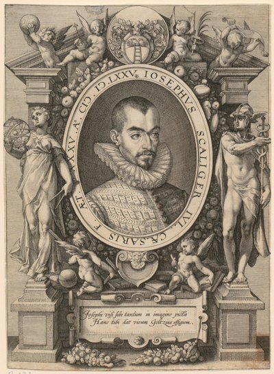 Portræt af Josephus Justus Scaliger af Hendrick Goltzius