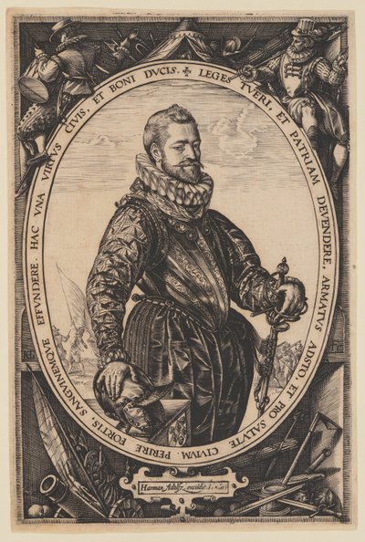 Portræt af Jacques de la Faille af Hendrick Goltzius