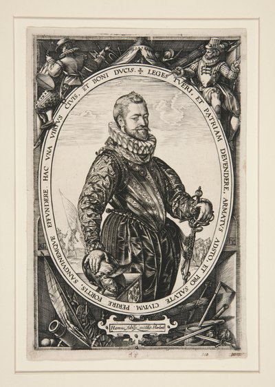 Portræt af Jacques de la Faille af Hendrick Goltzius