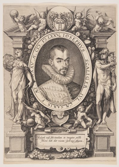 Portræt af Josephus Justus Scaliger af Hendrick Goltzius