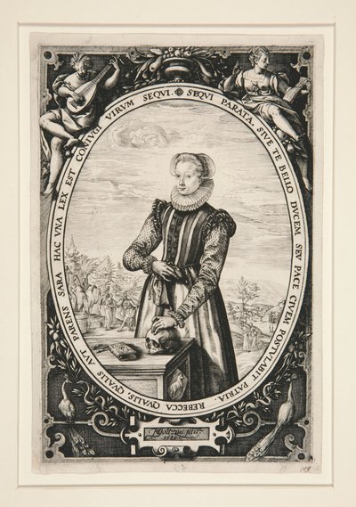 Portræt af Josina Hamels af Hendrick Goltzius