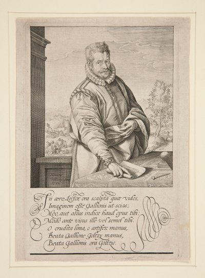 Portræt af Philip Galle af Hendrick Goltzius