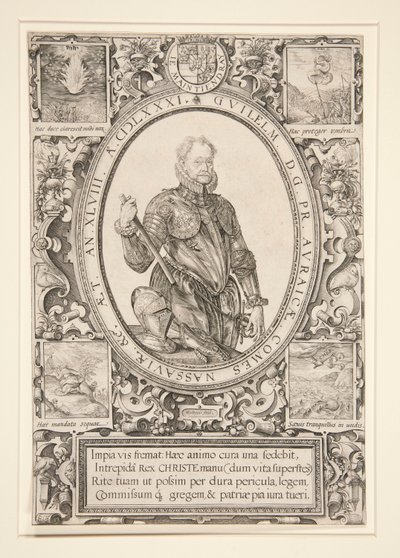 Portræt af Vilhelm af Orange af Hendrick Goltzius