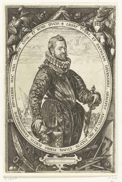 Portræt af Jacques de la Faille af Hendrick Goltzius
