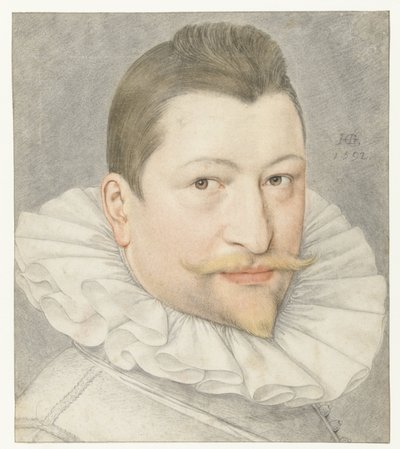 Portret van Johannes Sadeler I af Hendrick Goltzius