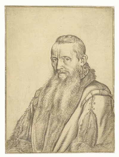Portræt af en teolog af Hendrick Goltzius