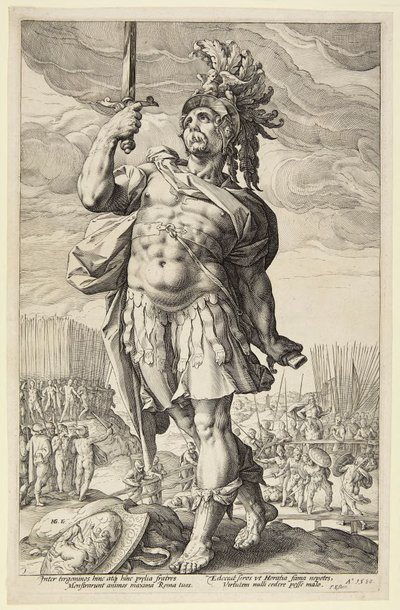 Publius Horatius af Hendrick Goltzius