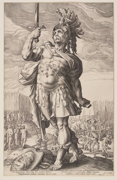Publius Horatius, fra De romerske helte af Hendrick Goltzius