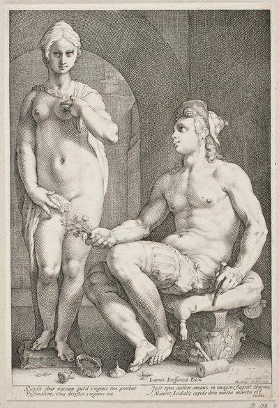 Pygmalion og Galatea af Hendrick Goltzius