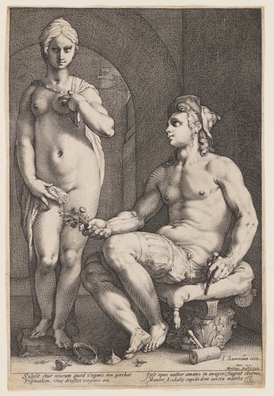 Pygmalion og Galatea af Hendrick Goltzius