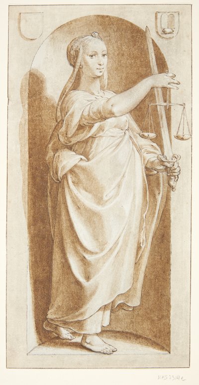 Retfærdighed af Hendrick Goltzius