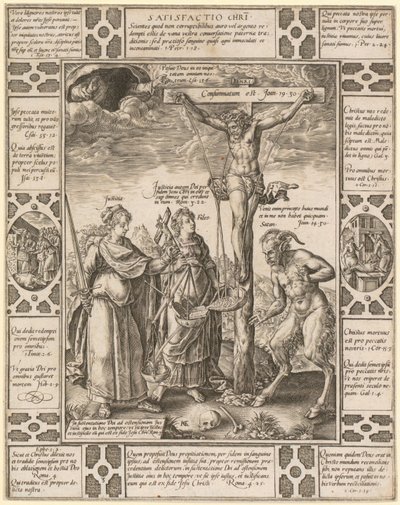 Satisfactio Christi, blad 3 af serien «Allegorier over den kristne tro» af Hendrick Goltzius