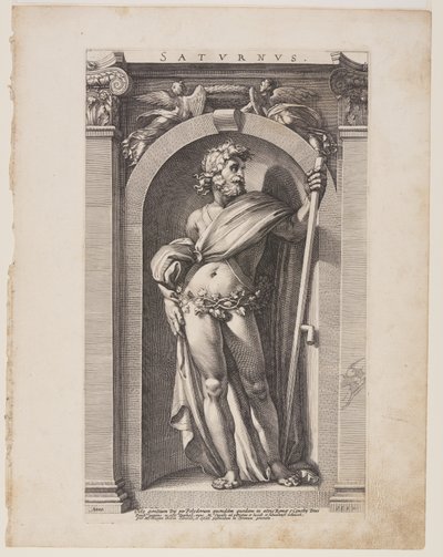 Saturnus (Saturn), fra Otte hedenske guder af Hendrick Goltzius