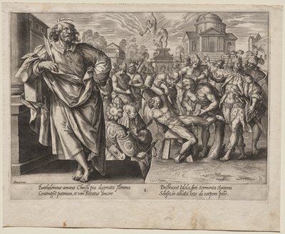 St. Bartolomæus af Hendrick Goltzius