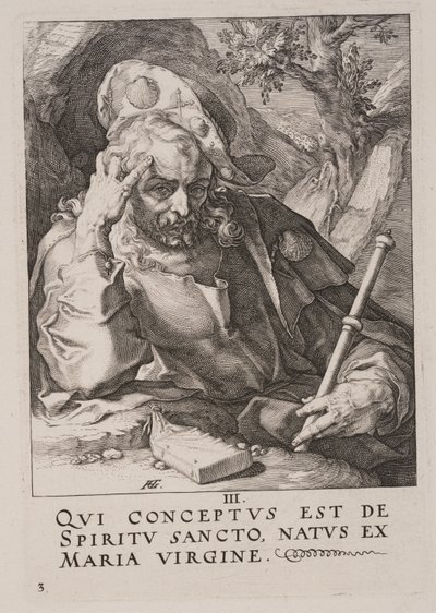 Jakob den Store, fra Kristus, apostlene og Paulus med trosbekendelsen af Hendrick Goltzius