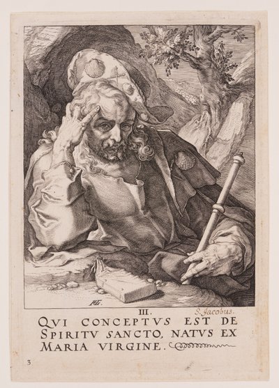 Jakob den Store, fra Kristus, apostlene og Paulus med trosbekendelsen af Hendrick Goltzius