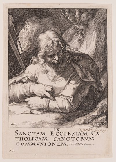 Jakob den Lille, fra Kristus, apostlene og Paulus med trosbekendelsen af Hendrick Goltzius